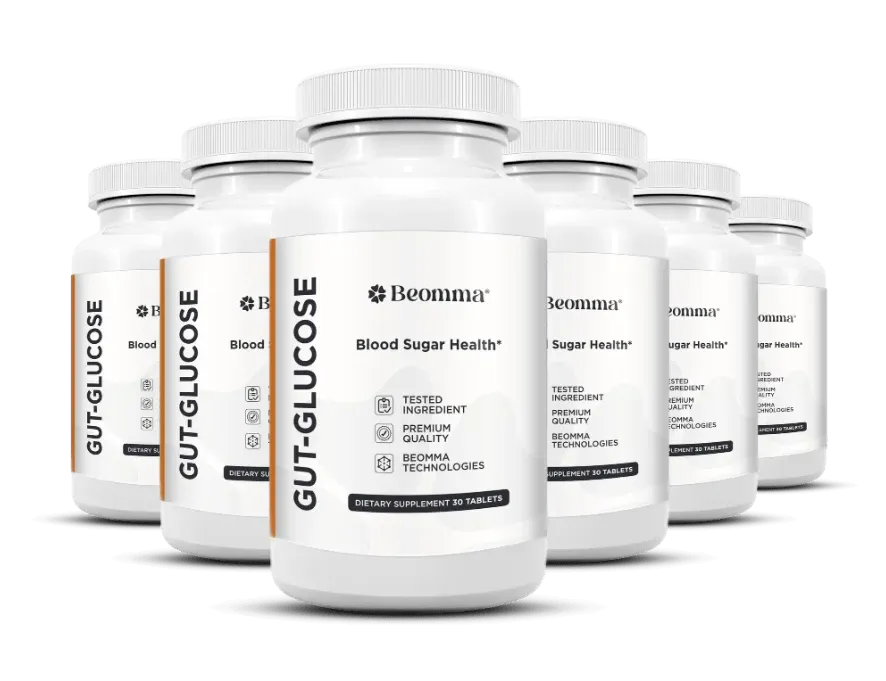 GutGlucose six bottle pack for full 180-day blood sugar and gut health routine